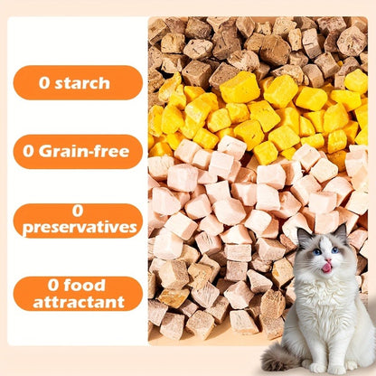 Freeze-Dried Dog Treats 150g Triple Combo – Beef Liver, Chicken & Egg Yolk Grain-Free High Protein Crunchy Bites for Small Dogs, Puppies