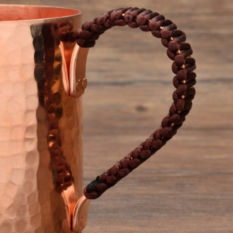 Moscow Mule Mug Hammered Copper 550ML – 100% Handcrafted Pure Solid Brass Cup with Rose Gold Finish | Heavy Gauge Traditional Cocktail Mug
