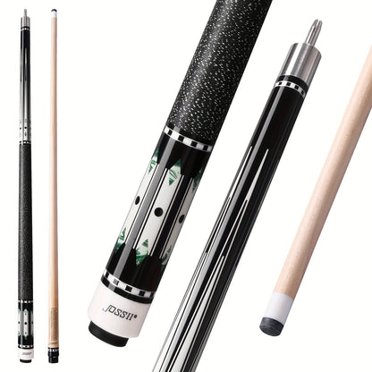 58-Inch Canadian Maple Pool Cue with 12.5mm Tip, Irish-Linen Wrap and Five SA-Series Design Codes