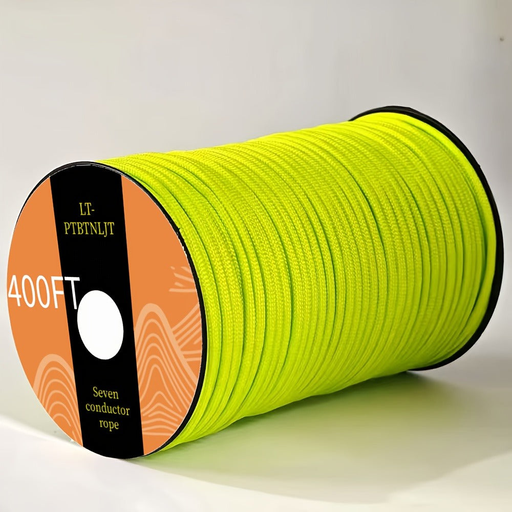 Paracord Tent Rope 7-Core Multi-Purpose Outdoor Rope – 100ft / 164ft / 328ft Camping Guy Line, Tent Tie-Down, Hanging Rope