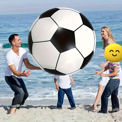 Giant Inflatable Soccer Ball for Indoor & Outdoor Use – Large Beach Ball for Pool Parties, Backyard Games, Playground Kickabout & Events