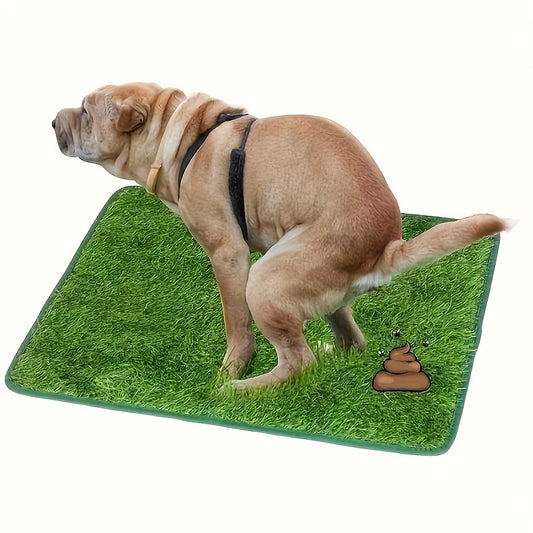 Artificial Grass Dog Potty Pad Washable Reusable – Odor-Proof Pet Training Lawn Mat for Indoor Outdoor Use