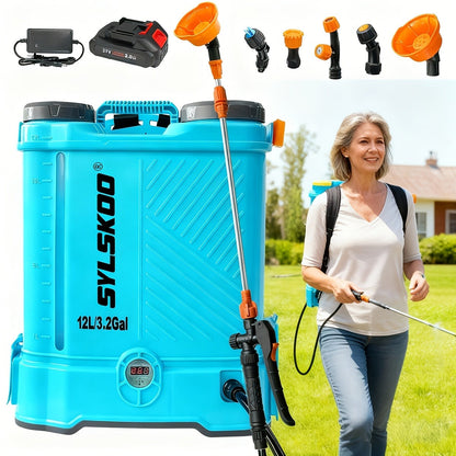 Battery Powered Backpack Sprayer 3.2 Gallon 0-80 PSI Adjustable Electric with the Listed Color, Size or Set Options for Everyday Carry
