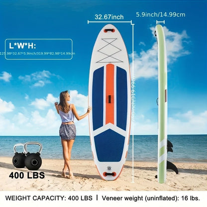 Ultralight Inflatable SUP Board Wide Stable Design Non-Slip EVA Deck Portable Quick-Dry All-Season Performance for All Skill Levels