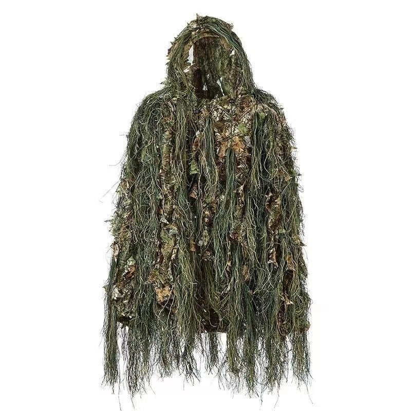 Leaf Camouflage Ghillie Cloak – Lightweight Camo Suit for Hunting, Bird Watching, Wildlife Photography, Tactical Training & Halloween