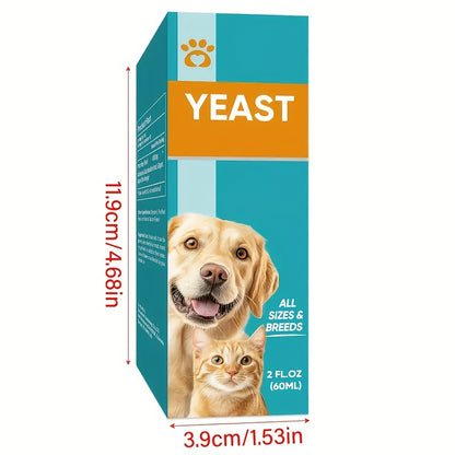 Dog Antifungal Yeast Supplement Drops – All Breed Canine Yeast Overgrowth Support | Natural Liquid Formula, 2.03oz per Bottle