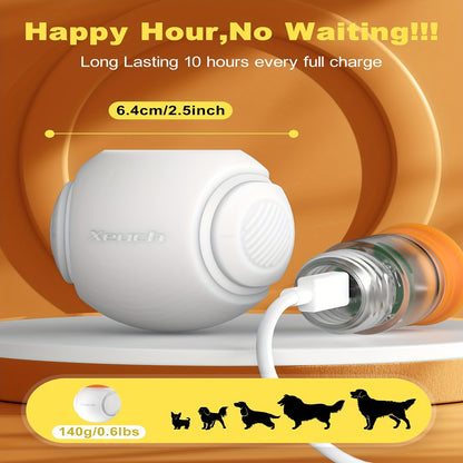 LED Light Up Dog Ball Toy Glow in the Dark – USB Rechargeable Motion-Activated Glowing Fetch Ball for Small Medium Dogs