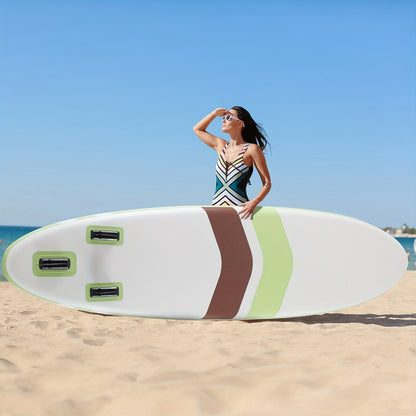 Inflatable Stand Up Paddle Board 10'6" x 32" – Non-Slip Deck iSUP with Premium Accessories | Stable & Durable Paddle Board for Fishing