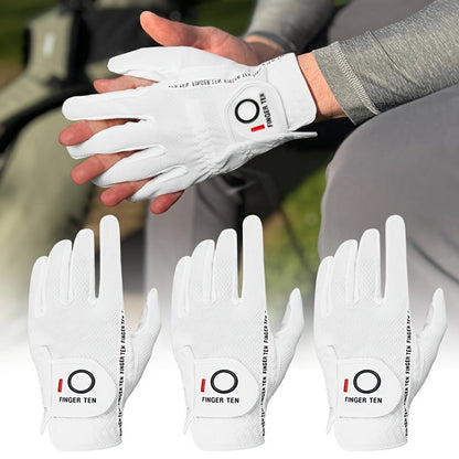 Wet Weather Golf Gloves Rain Grip 3-Pack for Men | Breathable Water-Resistant Golf Gloves for Left & Right Hand