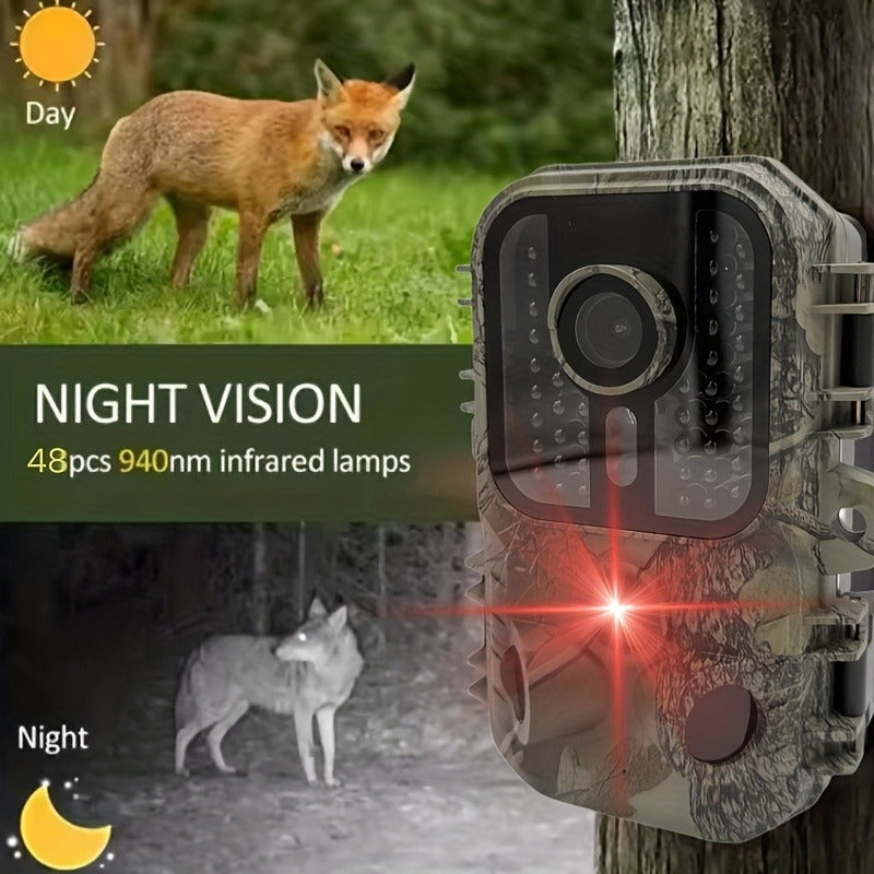 30MP Trail Camera with Night Vision – 2.5K 1080P HD Game Cam, 0.3s Trigger Speed, 850nm IR, 60ft Detection Range