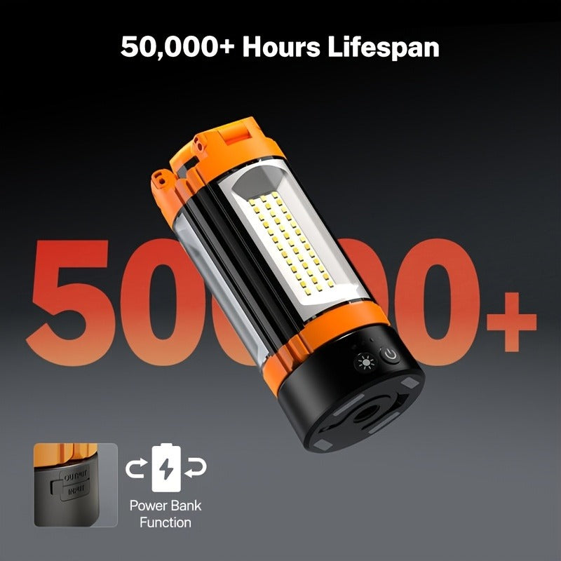 Rechargeable Camping Light with Stand 15000mAh 20000mAh High Capacity LED Tent Lamp – Portable Battery Powered Lantern for Camping Hiking