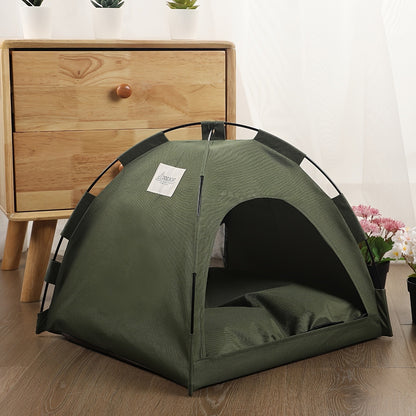 Portable Pet Tent Sleeping Nest for Cats & Dogs – Soft Cozy Foldable Pet House for Indoor Outdoor Camping Travel