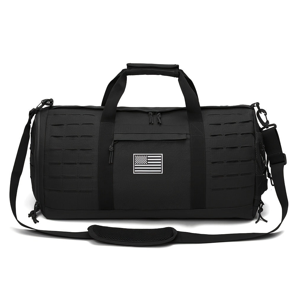 Tactical Duffle Bag 40L for Men Heavy Duty Gym Bag with Shoe Compartment Laptop Pocket Waterproof Sport Travel Bag Weekender Overnight Bag