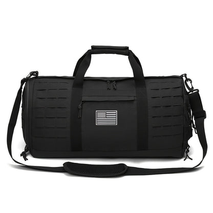 Tactical Duffle Bag 40L for Men Heavy Duty Gym Bag with Shoe Compartment Laptop Pocket Waterproof Sport Travel Bag Weekender Overnight Bag