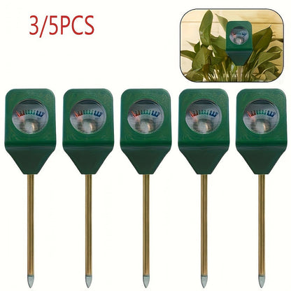 Soil Moisture Meter Probe – Mini Metal Hygrometer Sensor for Garden Plants, Portable Water Analyzer Detector for Flowers