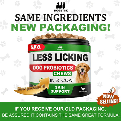 Dog Immune & Gut Support Chews 120ct – Chicken Flavor Soft Chews for Healthy Skin & Coat, Digestive Health & Immune Boost