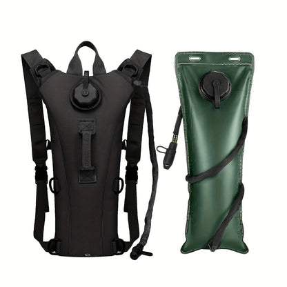 Water Bladder Backpack with 3L & 101.44oz BPA-Free Bladder – Oxford Cloth Hydration Pack for Hiking, Camping & Outdoor Adventures