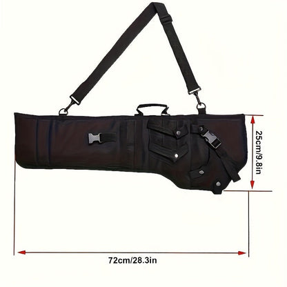 Tactical Gun Holster Sling Scabbard Bag, Water-Resistant Polyester Rifle Pistol Case with Ambidextrous Design and Adjustable Shoulder Strap