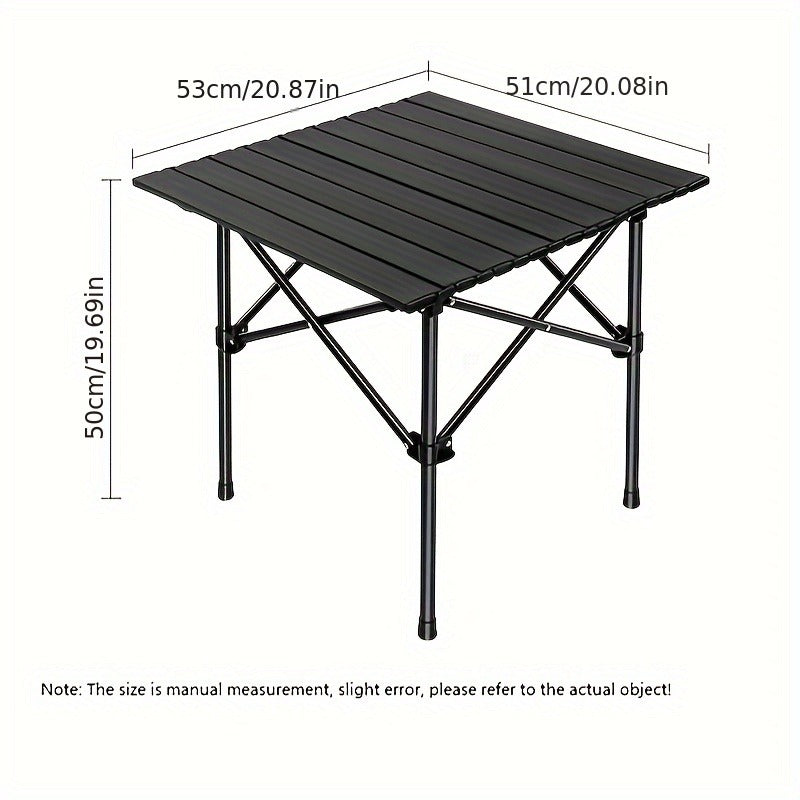 Folding Camping Table with Storage Bag – Large Portable Outdoor Picnic Table for Camping, BBQ, Garden, Backyard & Self-Driving Tours
