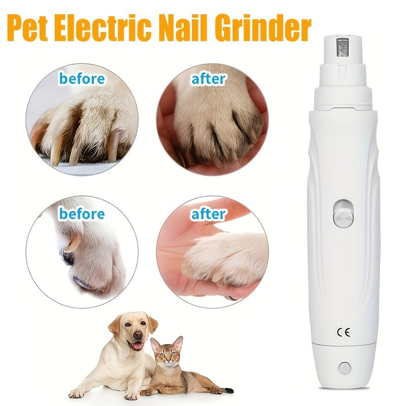 Dog Nail Grinder Electric 2-Speed – Professional Pet Nail Trimmer with High-Speed Motor, Lightweight Quiet Nail Clipper for Puppies & Dogs