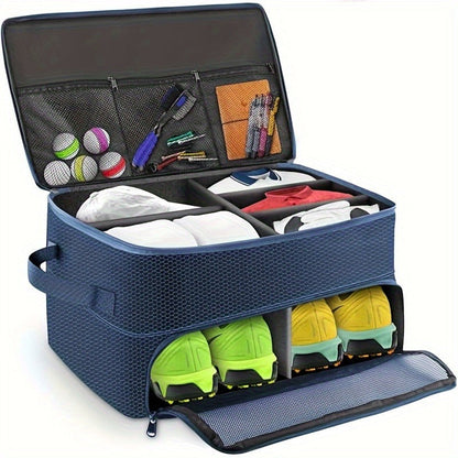 Golf Ball Storage Bag Oxford Fabric – Portable Golf Ball Carrier Pouch with Zipper, Holds 12 Balls, Lightweight Golf Accessories Organizer