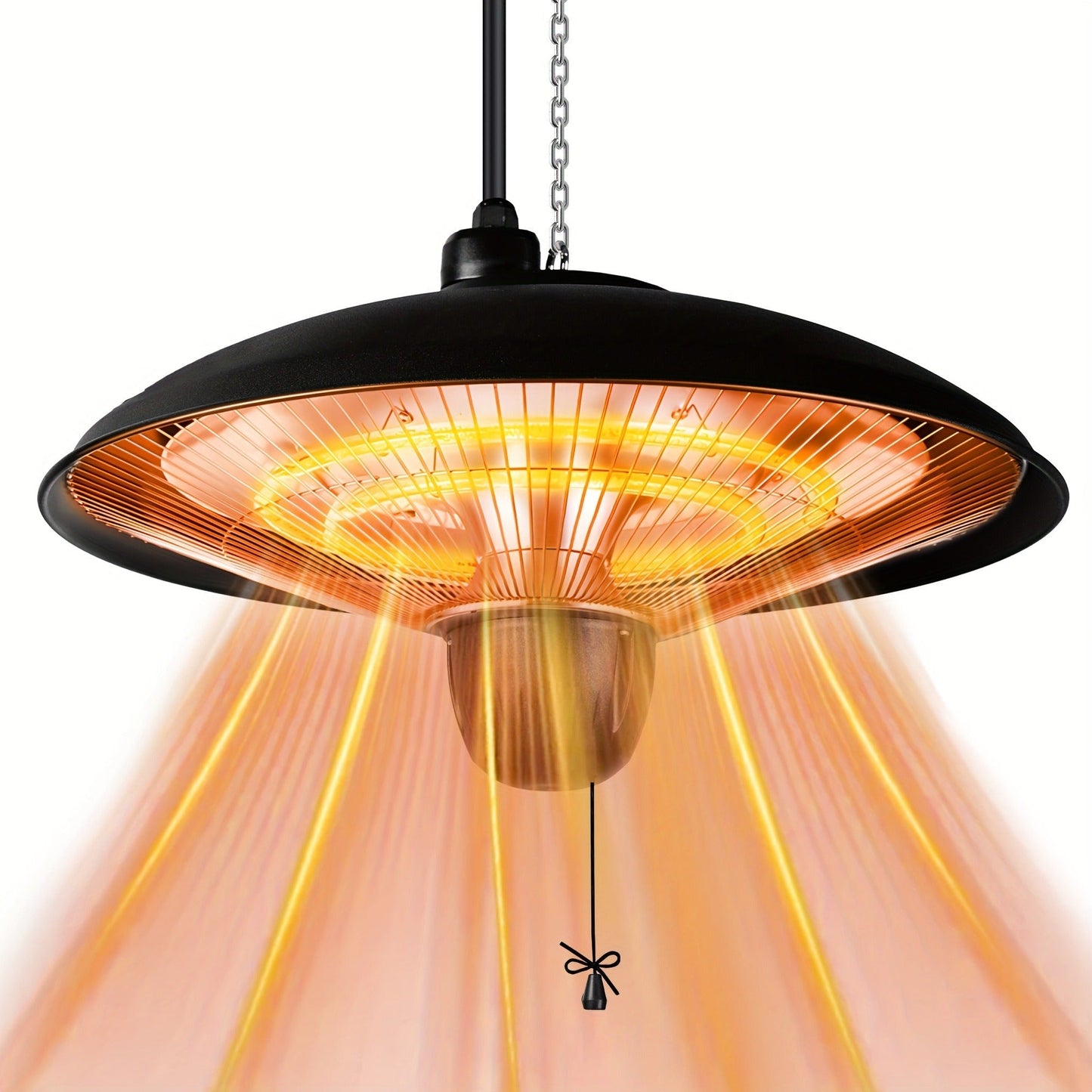 Infrared Patio Heater 1500W Ceiling Mount Electric Outdoor Heater with 3 Heat Settings 600W/900W/1500W