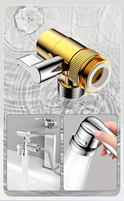 Faucet Extender Pull-Out Retractable Showerhead for Washbasin - Hot & Cold Compatible Hair Washing Sink Sprayer