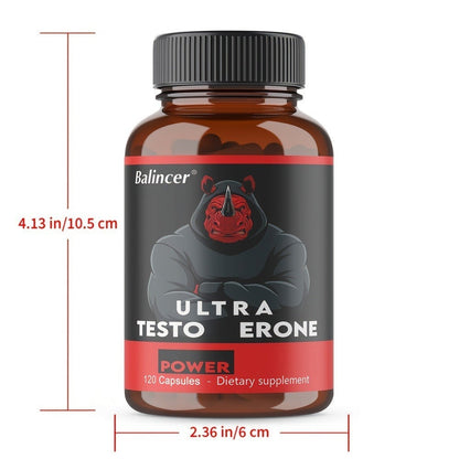 Dietary Supplement Capsules with KENOFOR Label, Horny Goat Weed, Maca Root, Saw Palmetto and 120 Count