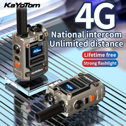 Kayotom K300S 4G Global Walkie Talkie Unlimited Range, No Monthly Fee Two Way Radio, UHF 400-480MHz Long Battery Life