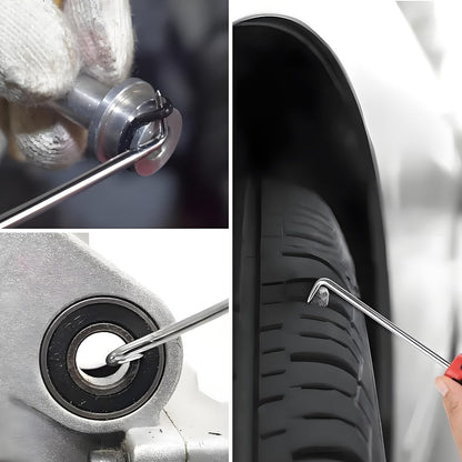 Pick and Hook Set 10/15 Piece – Precision Automotive Oil Seal O-Ring Gasket Removal Tool, Chrome Vanadium Steel, Ergonomic Non-Slip Grip