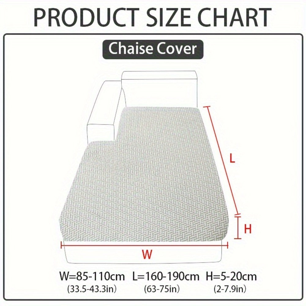 Sofa Cover Sectional Panel Options for Single to 4 Seats, Chaise, Armrest Pair or Backrest in Five Colors