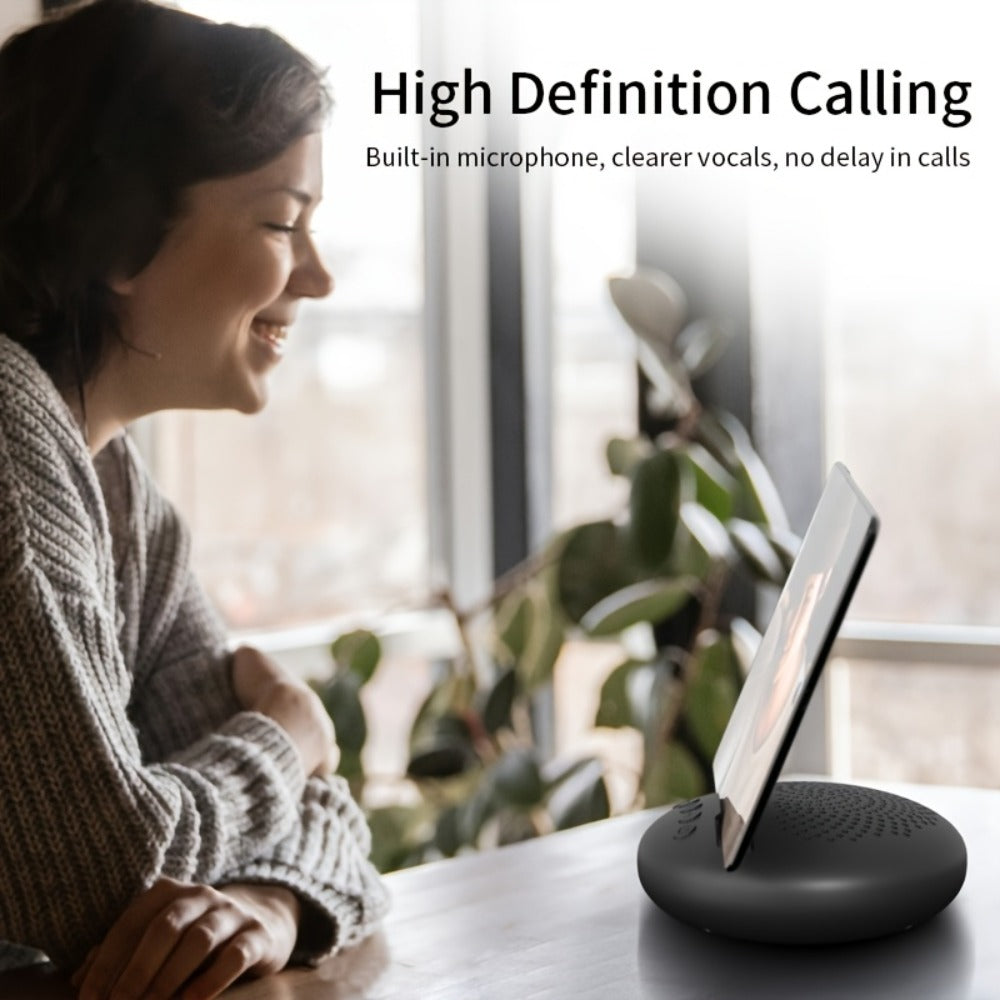 Multifunctional Bluetooth Speaker with Phone Stand & Pen Holder, Portable Wireless Speaker with Rope