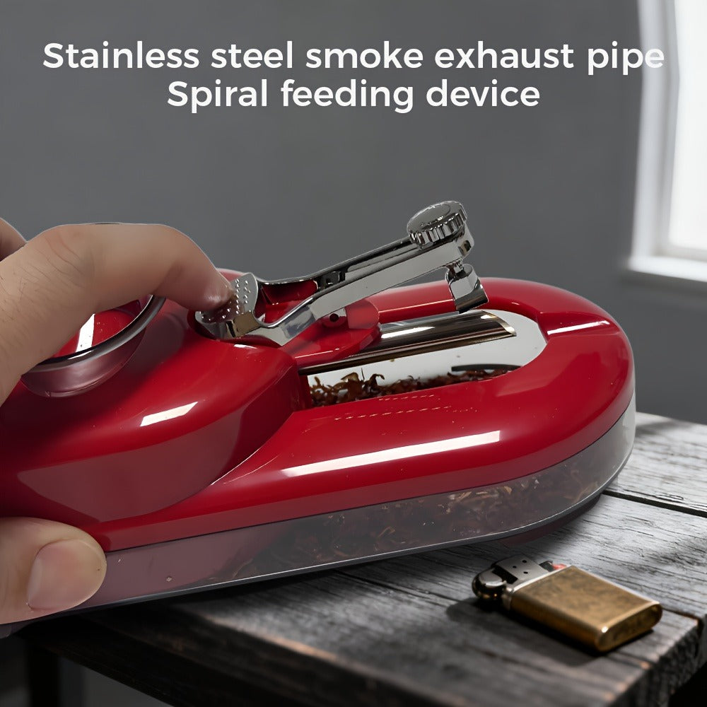 Electric Cigarette Rolling Machine Injector 2-in-1 Grind & Fill - 8mm & 6.5mm Interchangeable Tubes