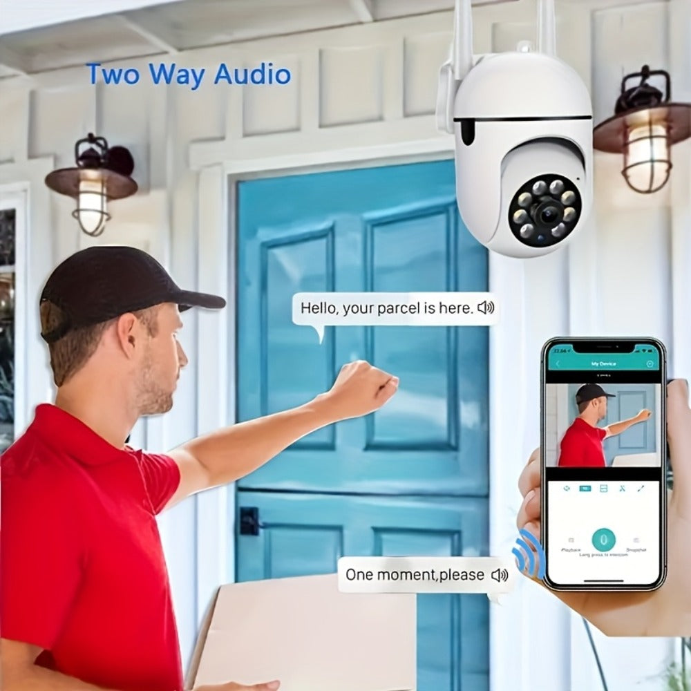 Security Camera Outdoor 1080P Four-Pack with Dual-Band WiFi, 360 PTZ, PIR Detection and IP54