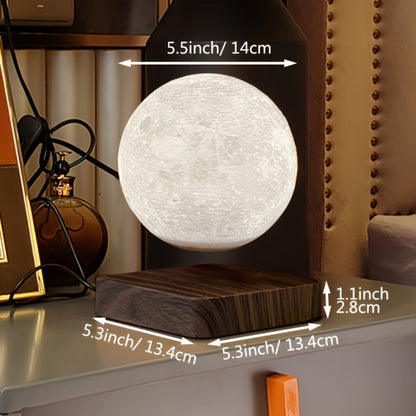 Levitating Moon Lamp Magnetic Floating Spinning Luna Night Light 3 Color Modes LED Moon Light for Entryways, Bedrooms and Living Spaces