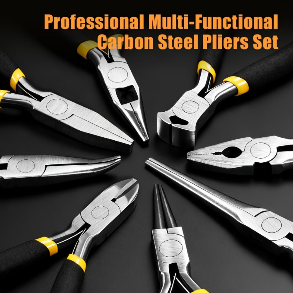 Jewelry Making Pliers Set 3/14pcs Tool Kit - Professional Round Nose, Flat Nose & Needle Nose Pliers