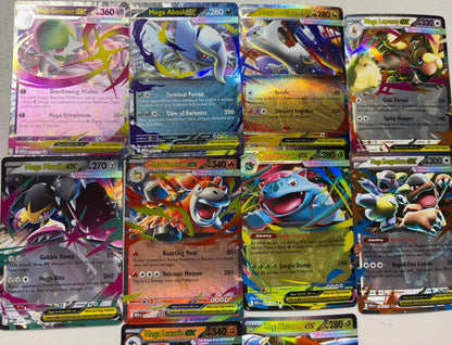 Pokemon MEGA EX Card Lot 3-Card Bundle, All Mega EX, Authentic Holographic TCG Cards Assorted Sets