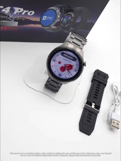 Smartwatch Round 2.01" Extra Large Screen with Wireless Calling, 100+ Sport Modes, Sleep and Heart Rate Readouts, Built-in Games Weather