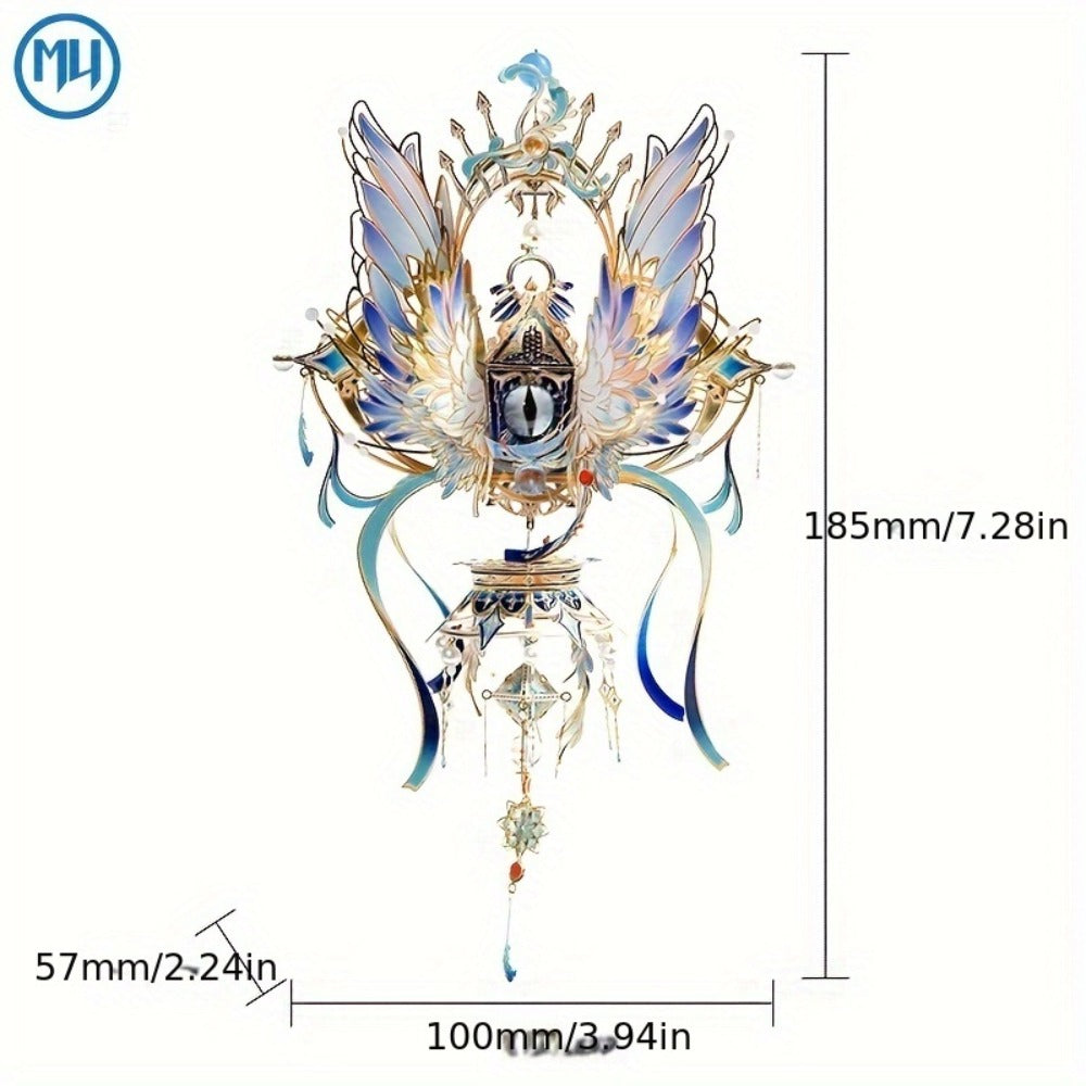 3D Metal Puzzle Model Kit, God's Eye & Angel's Eye MU Assembly, Laser-Cut DIY Craft, Artistic Home & Office Decor