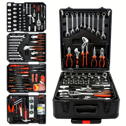 52-Piece Professional Tool Set – Multi-Function Home & Car Repair Toolkit with Portable Toolbox, Ideal Gift for DIY Enthusiasts and Auto