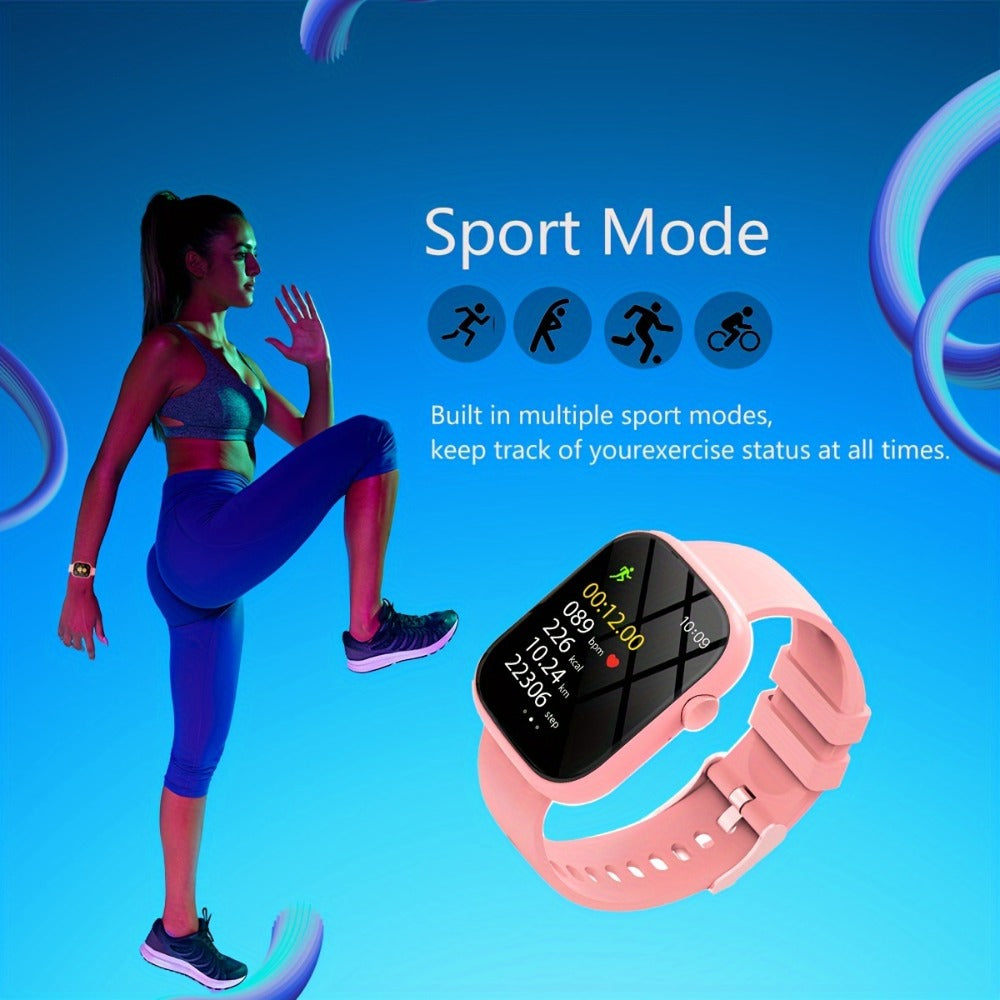 Pink Smartwatch for Women & Men for an Everyday Personal Care Routine, with the Listed Configuration