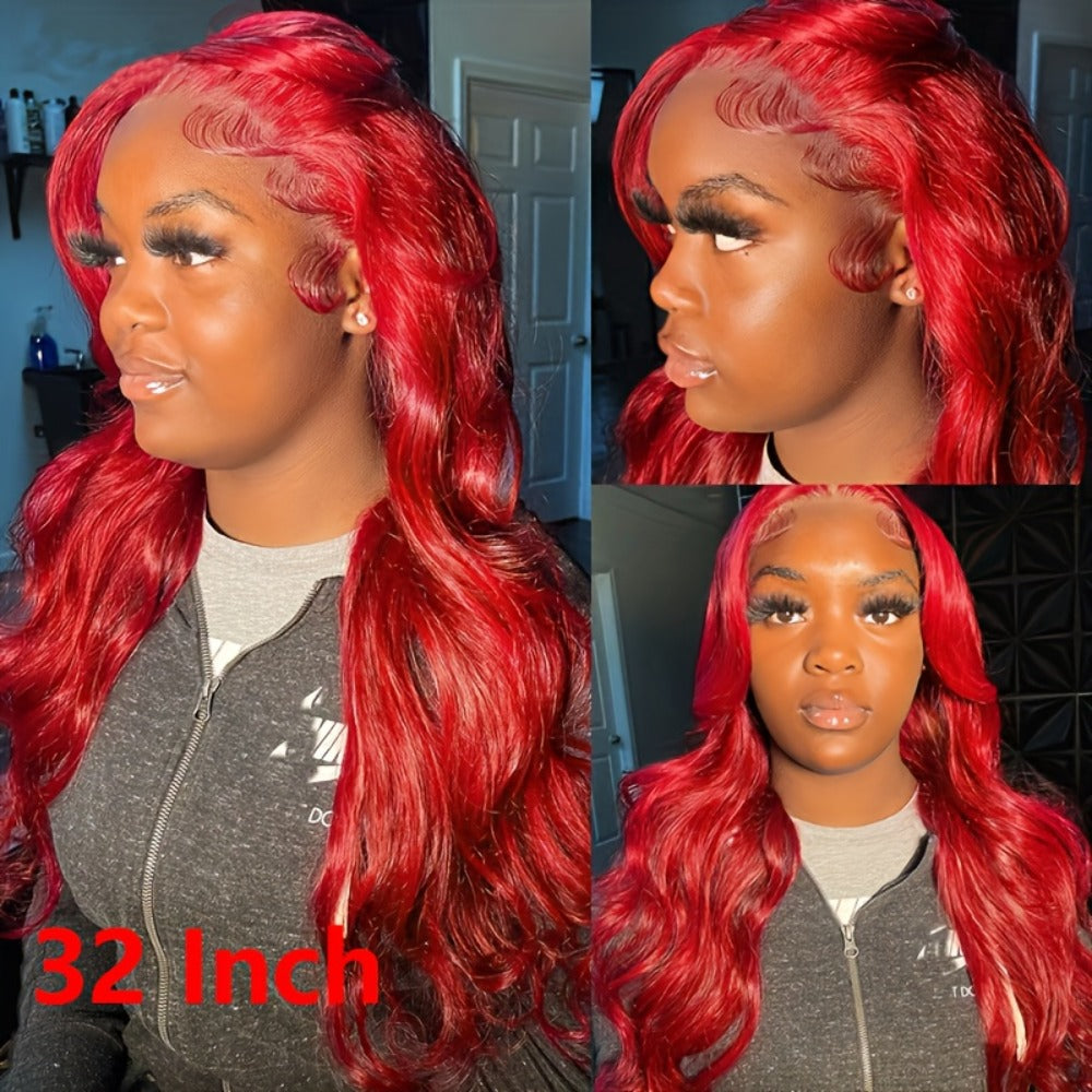 Synthetic Wig Glueless Lace Front Body Wave, in 26- and 34-Inch Options for Parties with Model-Specific Color, Length and Cap Options
