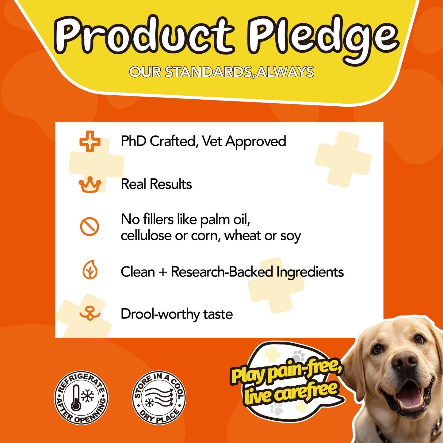 Dog Joint Supplement Chews – Glucosamine, Chondroitin & Alaskan Salmon Oil for Dogs & Cats, Mobility & Cartilage Support