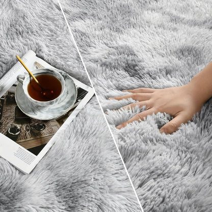 Non-Slip Area Rug Fluffy Soft Carpet – Modern Home Decor Floor Mat for Living Room, Bedroom, Kitchen & Bathroom | Easy Clean Cute Plush Rug