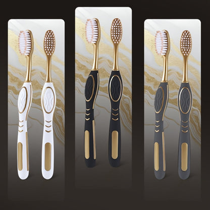 Gloryin Soft Bristle Toothbrush Set Anti-Slip Olive Handle Full Size Head Gentle Gum Care Daily Oral Hygiene