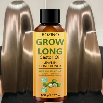 Deep Castor Oil Hair Conditioner 100ml Thickening Scalp Treatment for Bath Time, Home Spa and Personal Care