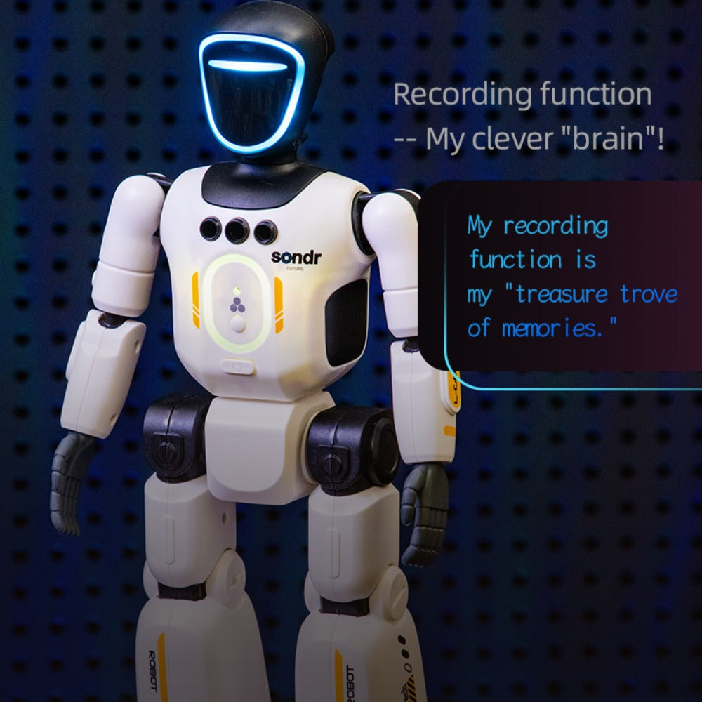 Smart Humanoid Robot Toy with Gesture Sensor & Voice Recorder, Advanced Pose-Controlled Joints, Smart Remote Control