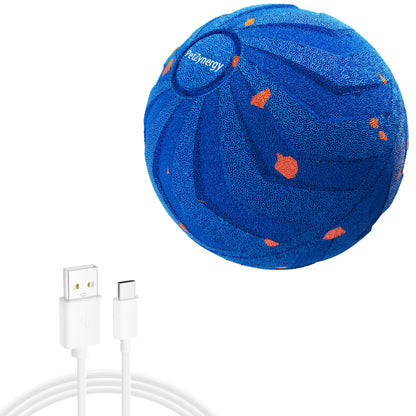 Dog Toy USB Rechargeable Interactive Ball with Automatic Rolling, Spinning, Tap Play and Sleep Mode