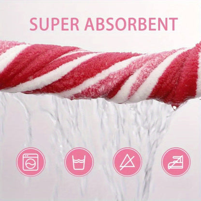 Bath Hand Towels, Towel Set 8 Piece Two-Color Striped Mix with 2 Bath, 2 Face and 4 Hand Towels in Four Colors