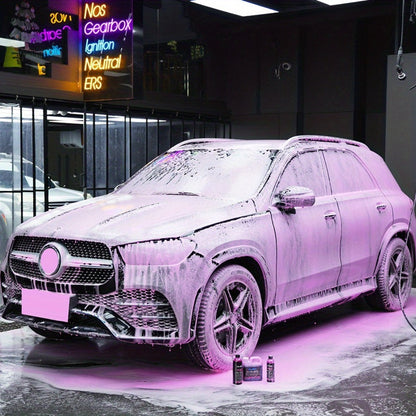 Pink Foam Pre-Wash Car Shampoo – Floral Scent Snow Foam Prewash Solution, Safe for Coatings & Paint | Foam Cannon